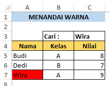 Mencari dan menandai nama otomatis